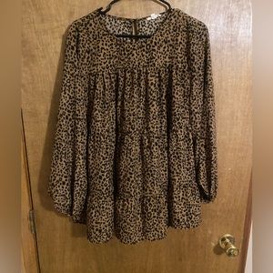 Women’s cheetah blouse